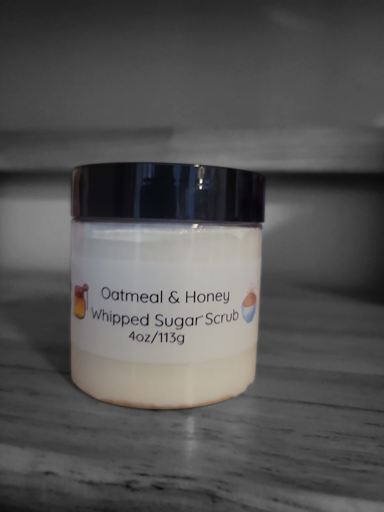 4oz Oatmeal & Honey Whipped Sugar Scrub