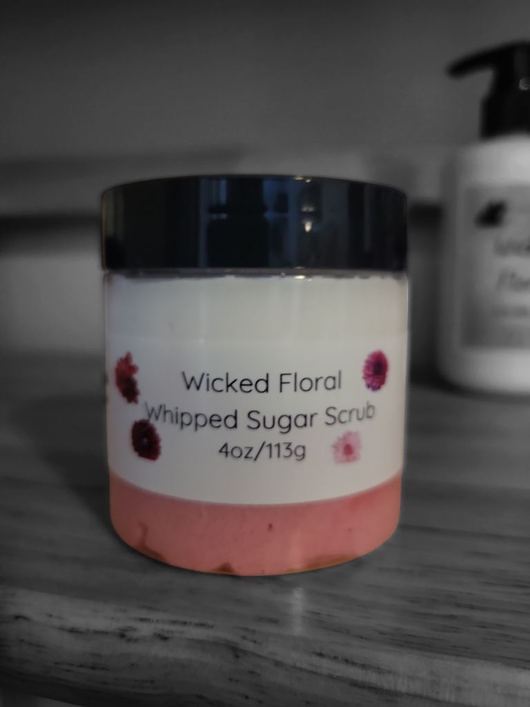 4oz Wicked Floral Whipped Sugar Scrub